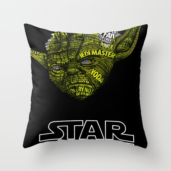 Yoda Throw Pillow