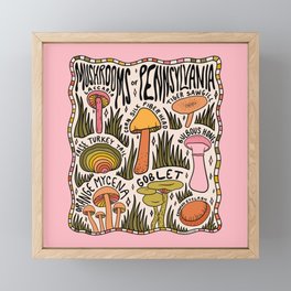 Mushrooms of Pennsylvania Framed Mini Art Print