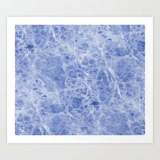 Juliette blue marble Art Print