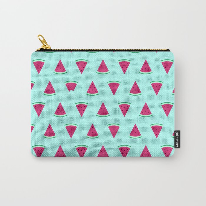 Watermelon Turquoise Carry-All Pouch