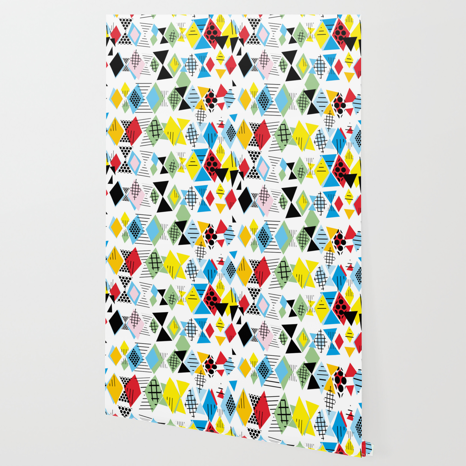Geometric Elements Memphis Postmodern Retro Style 80 90s
