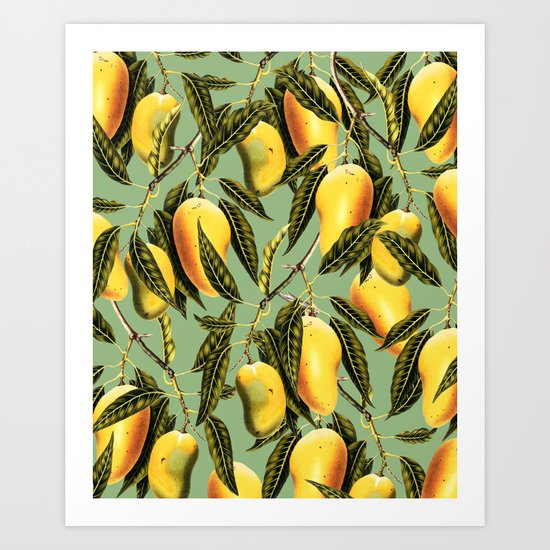 Mango Season #society6 #decor #buyart Art Print