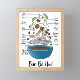 Bun Bo Hue Framed Mini Art Print