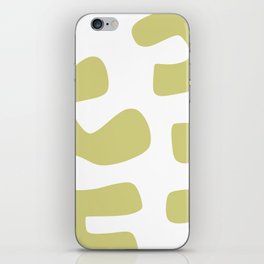 Abstract minimal plant color block 24 iPhone Skin