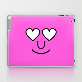 type face: love pink Laptop Skin