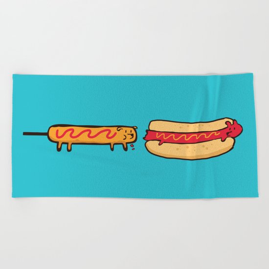 Dog Eat Dog World Beach Towel
