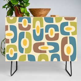Colorful Mid-Century Modern Cosmic Abstract 395 Credenza