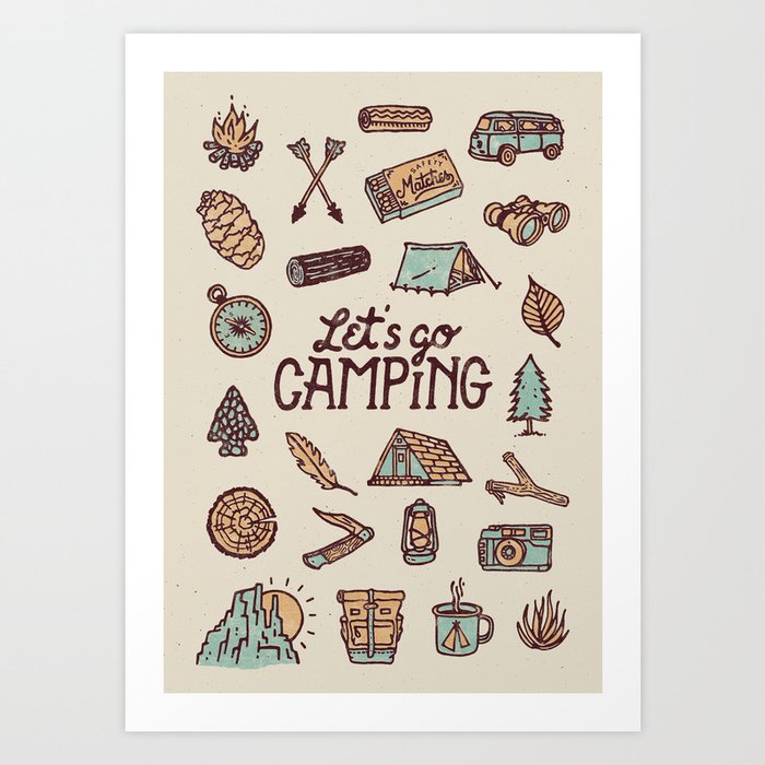 lets-go-camping-art-print-by-weareyawn-society6