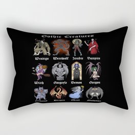 Gothic Mythical Creatures Rectangular Pillow
