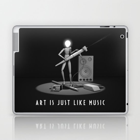 art is just like music Laptop & iPad Skin