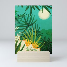 Exotic Garden Nightscape Tropics Mini Art Print