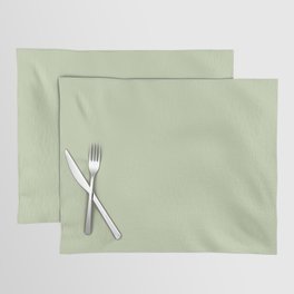 The Pale Sage Green Solid Placemat