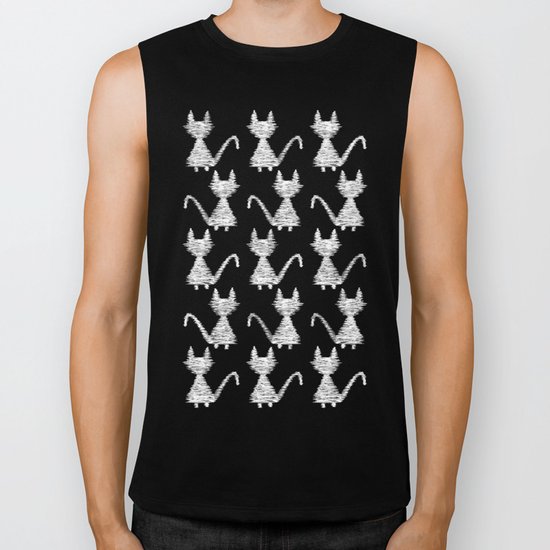 Cat pattern Biker Tank