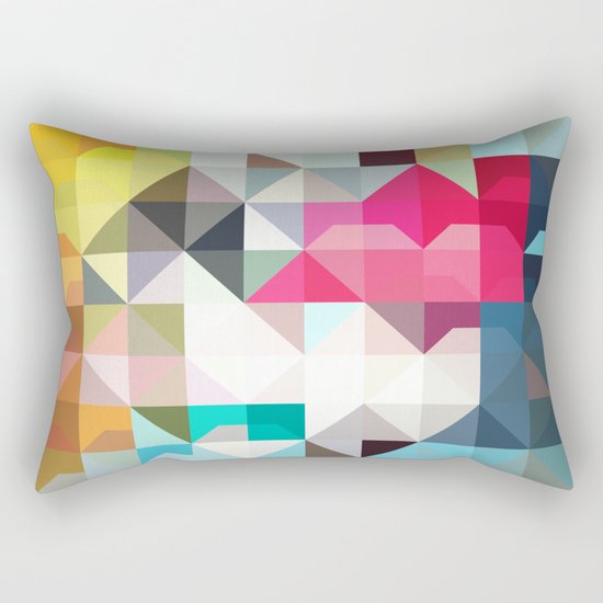 color story - pixelated warfare Rectangular Pillow