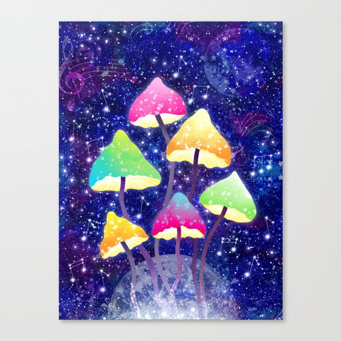 Magic Mushrooms Canvas Print