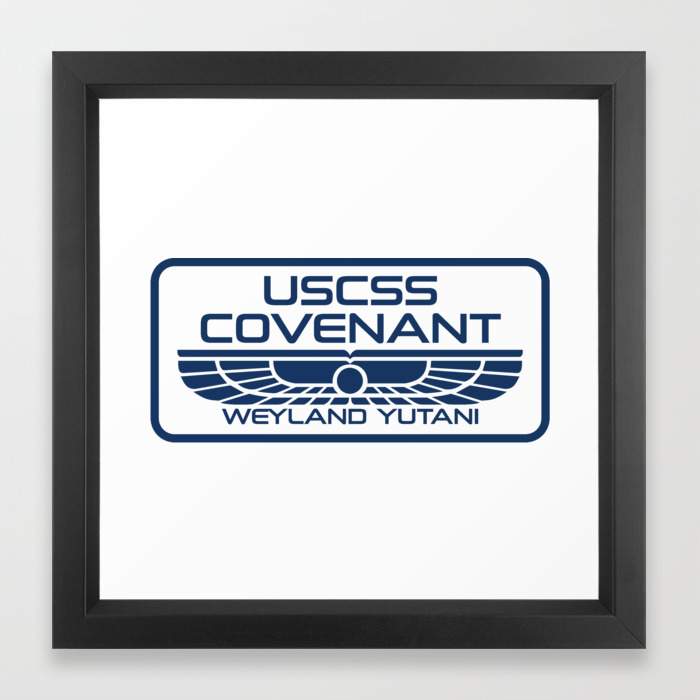 Uscss Covenant Weyland Yutani With Border Framed Art Print By Pcb1981 Society6