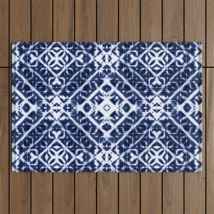 Turquoise Blue & White Cotton Door mat Rug Indoor Outdoor - 2x3' Zig Z –  MystiqueDecors By AK