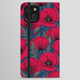 Night poppy garden  iPhone Wallet Case