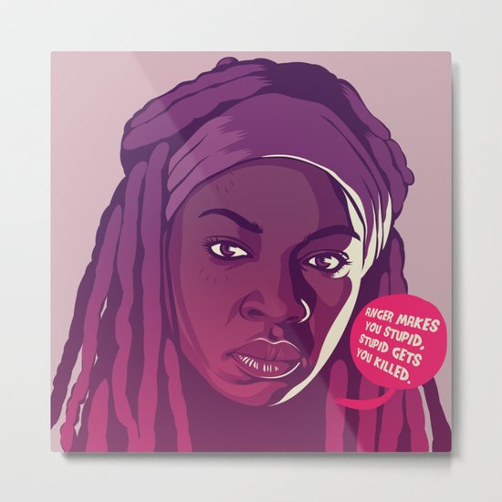 THE WALKING DEAD - Michonne Metal Print