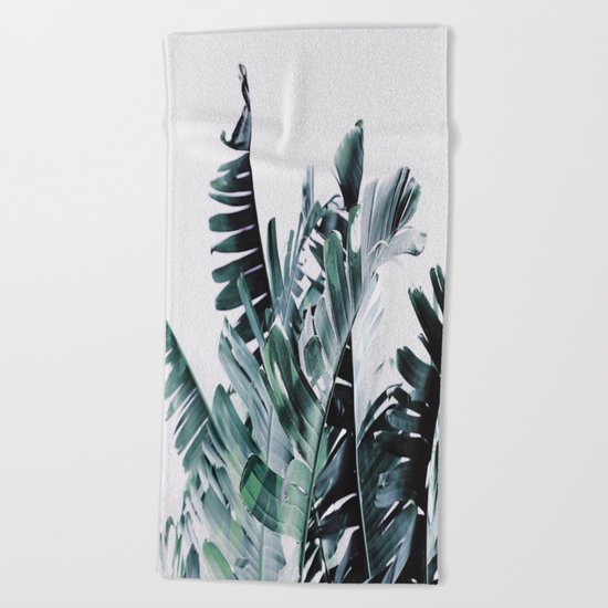 Litsia Leaves Darker Beach Towel