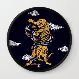 Tiger vs Snake Wall Clock