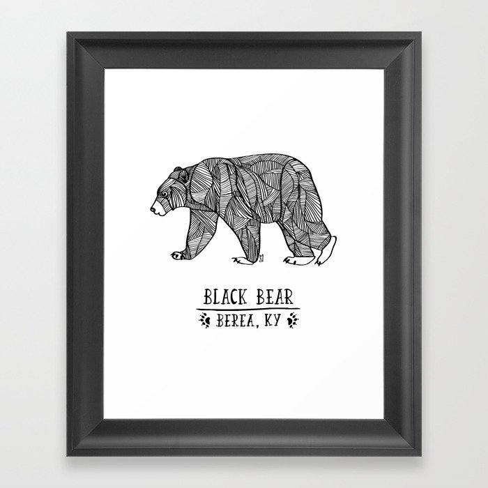 Black Bear - Berea KY Framed Art Print