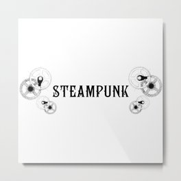 Steampunk Metal Print