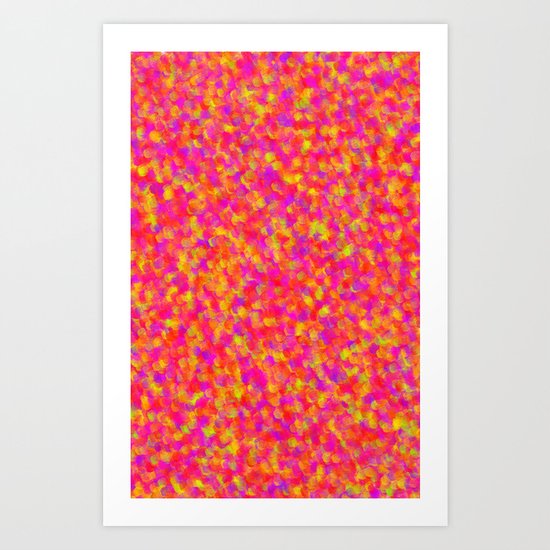 Yellow and Red Art Print