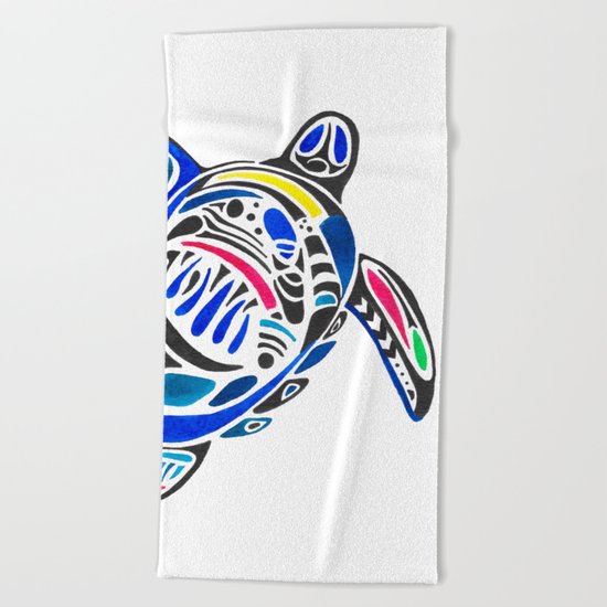 Declan The Sea Turtle Beach Towel