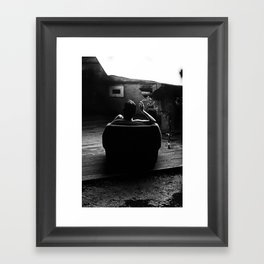 Agatha with a Smoking Cigarette Framed Art Print