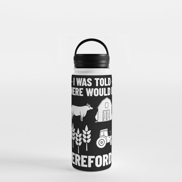 Hereford Cow Cattle Bull Beef Farm Water Bottle