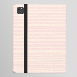 Natural Stripes Modern Minimalist Pattern Pale Pastel Pink iPad Folio Case
