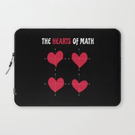 The Hearts Of Math Valentine's Day Math Laptop Sleeve