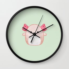 Axolotl Squishmallow Wall Clock