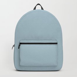 Soft Chalky Pastel Blue Solid Color Backpack