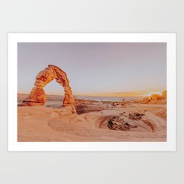 desert sunset iv / arches national park, utah Art Print