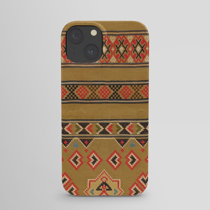 Antique Swedish Traditional Wedding Textile Art iPhone Case