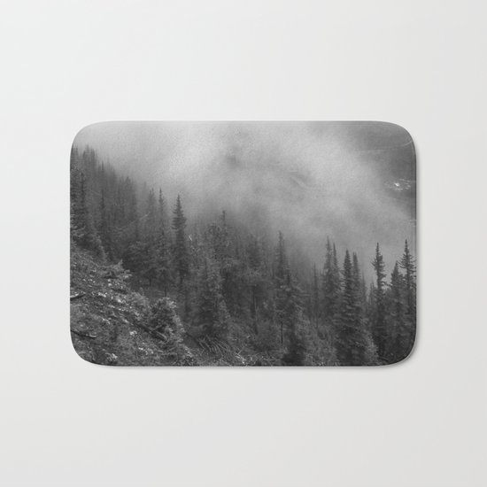 Fog in the Mountains Bath Mat