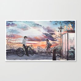 Bicycle Boy 10 Canvas Print
