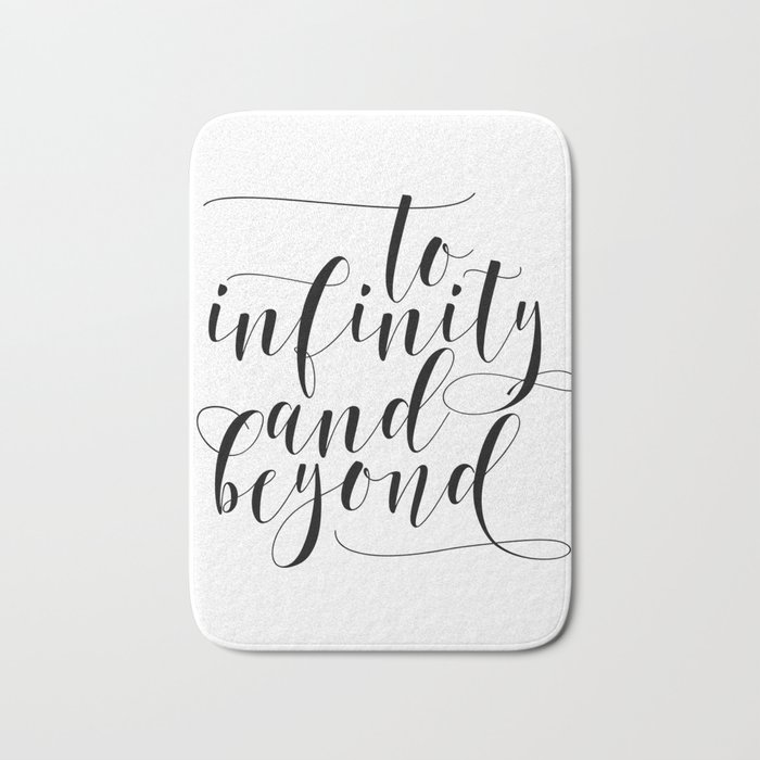 Printable Download File , To Infinity & Beyond , A4 Poster Bath Mat