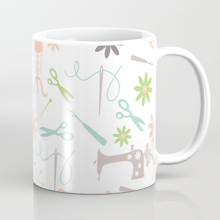 Sewing seamless pattern Coffee Mug