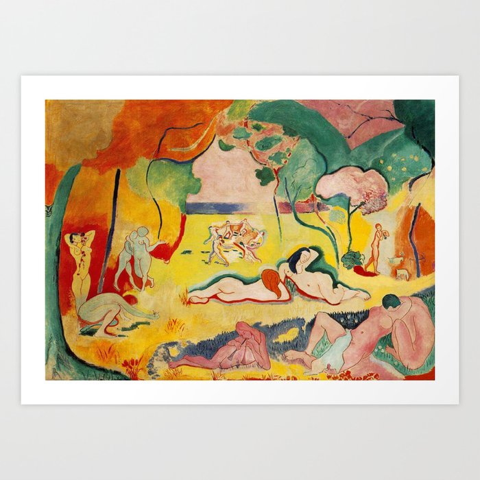 Henri Matisse - Le bonheur de Vivre (The Joy of Life) portrait painting Art Print