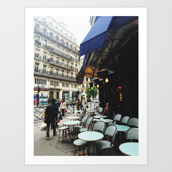 Cafe Terrace, Paris Art Print