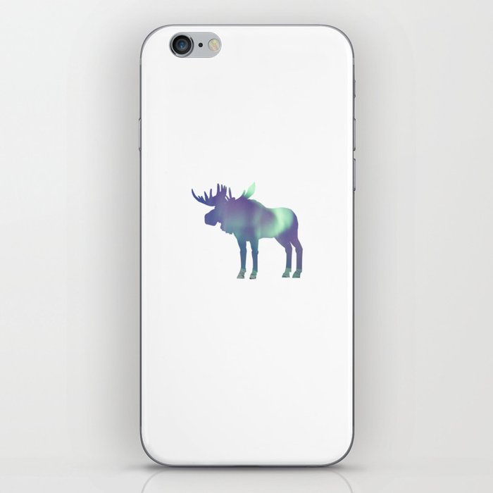Moose aurora iPhone Skin
