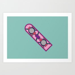 Hoverboard - Back to the future series Art Print