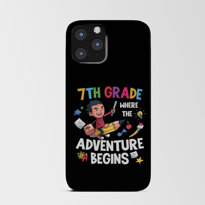 7th Grade Where The Adventure Begins iPhone Card Case