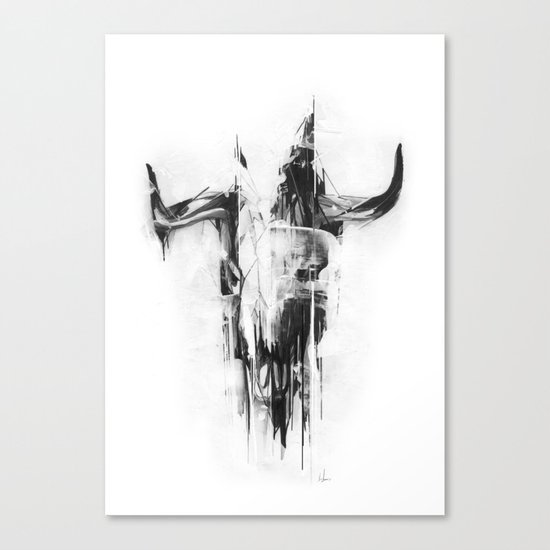 Bull Skull Canvas Print