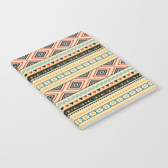 Tribal #3 * Ethno Ethnic Aztec Navajo Pattern Boho Chic Notebook