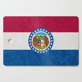 Missouri State Flag US Flags American Banner Standard Show Me State Cutting Board