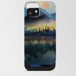 Mountain Lake Under Sunrise iPhone Card Case